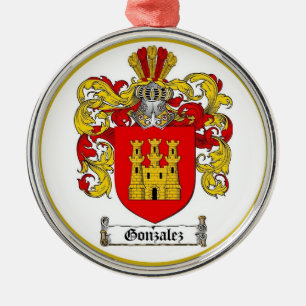  Gonzalez [Spanish] Family Crest *   Metal Ornament