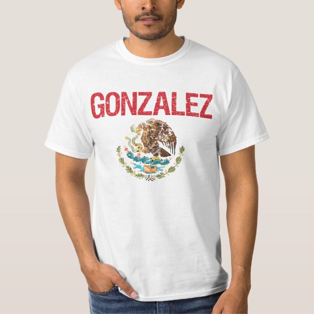 Gonzalez Surname T-Shirt (Front)