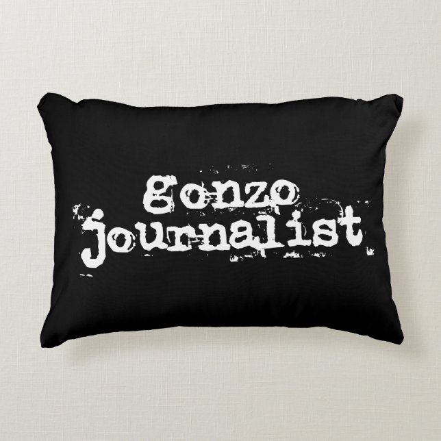 Gonzo Journalist Accent Pillow (Front)