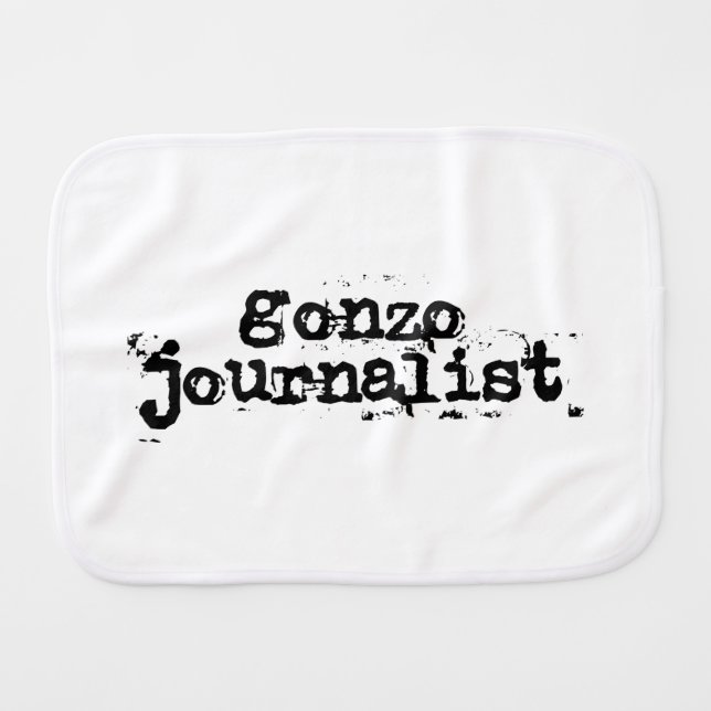 Gonzo Journalist Burp Cloth (Front Horizontal)
