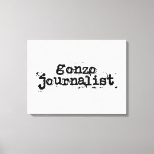 Gonzo Journalist Canvas Print