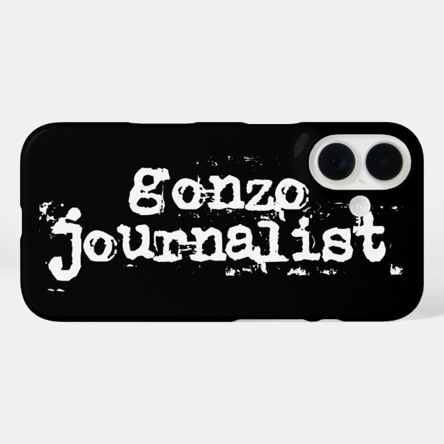 Gonzo Journalist Case-Mate iPhone Case (Back (Horizontal))