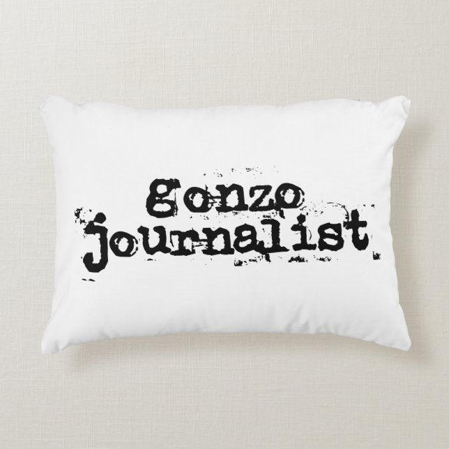 Gonzo Journalist Decorative Pillow (Front)