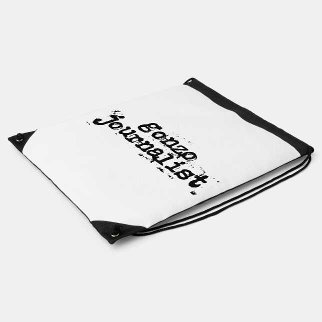 Gonzo Journalist Drawstring Bag (Side)