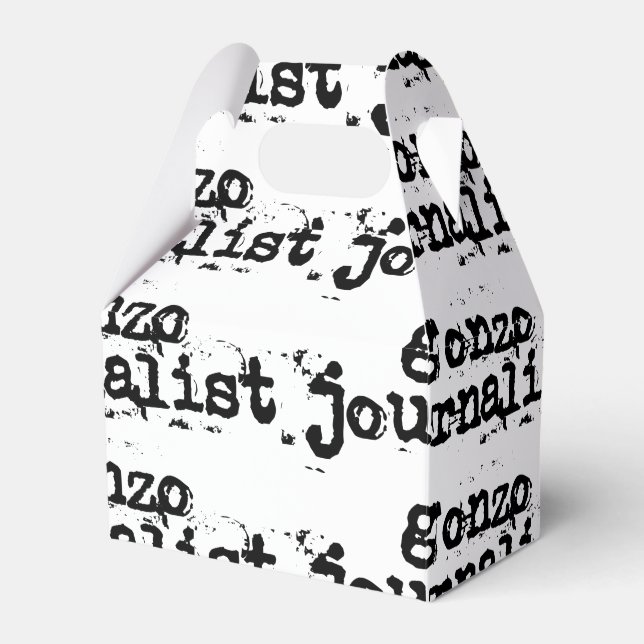 Gonzo Journalist Favor Boxes (Front Side)