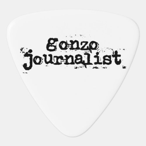 Gonzo Journalist Guitar Pick
