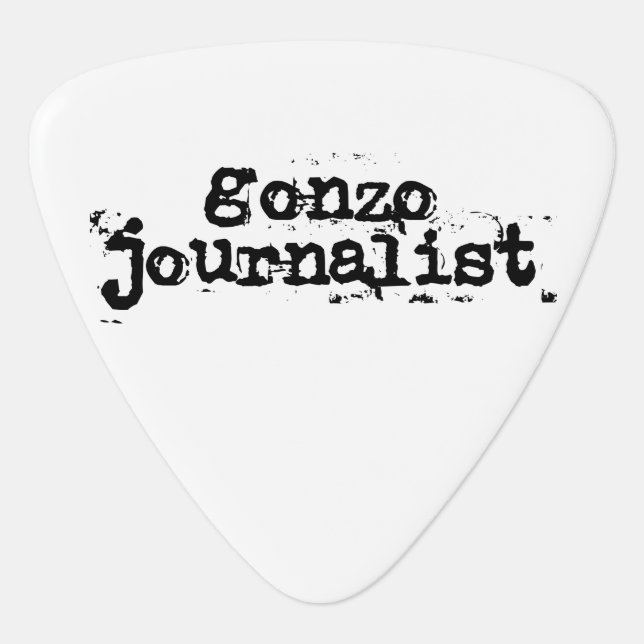 Gonzo Journalist Guitar Pick (Front)