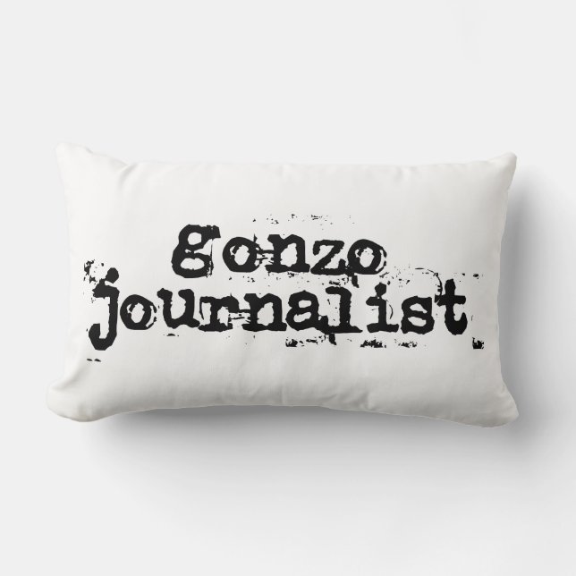 Gonzo Journalist Lumbar Pillow (Front)