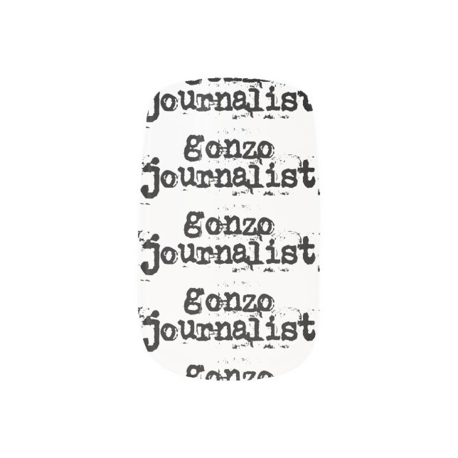 Gonzo Journalist Minx Nail Wraps (Left Thumb)