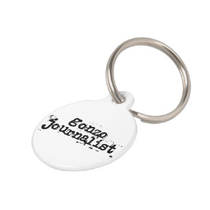 Gonzo Journalist Pet Name Tag