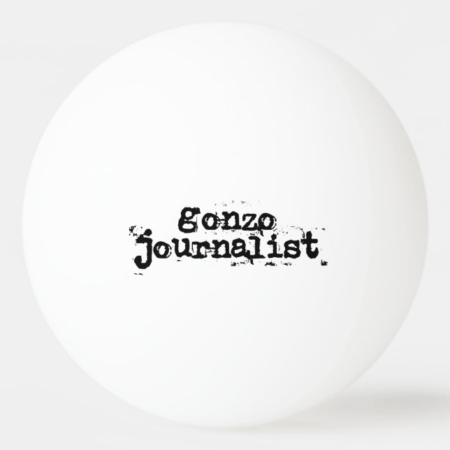 Gonzo Journalist Ping Pong Ball (Front)