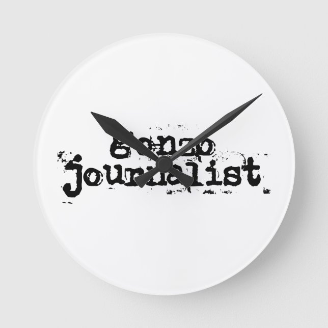 Gonzo Journalist Round Clock (Front)