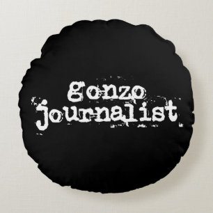 Gonzo Journalist Round Pillow