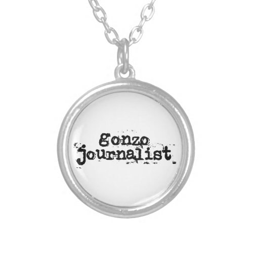 Gonzo Journalist Silver Plated Necklace