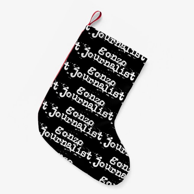 Gonzo Journalist Small Christmas Stocking (Front (Hanging))