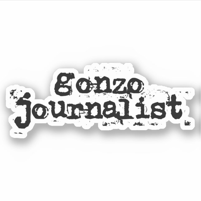 Gonzo Journalist Sticker (Front)