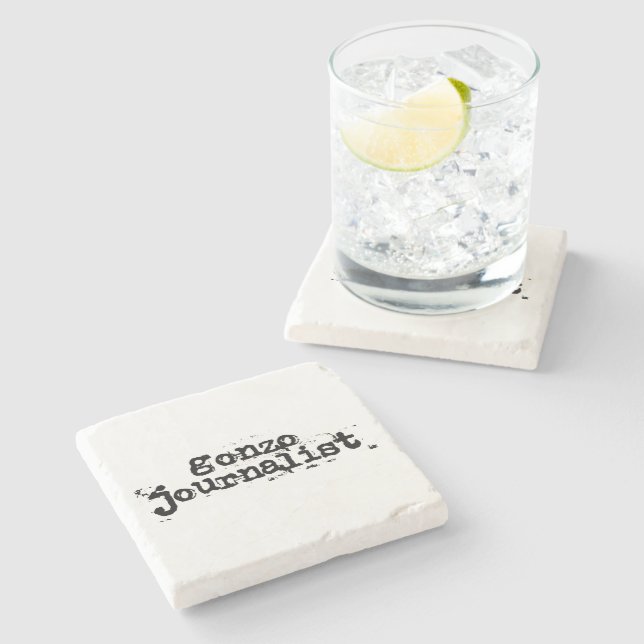 Gonzo Journalist Stone Coaster (Side)