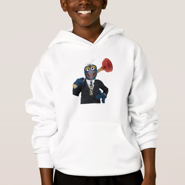 Gonzo with a Plunger Hoodie (Front)