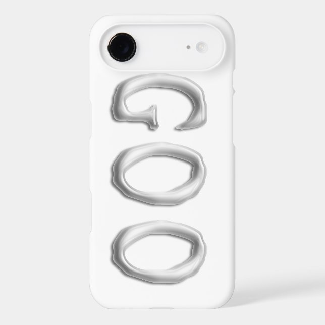 Goo | Clear See Through Gel Font | Customizable Case-Mate iPhone Case (Back)