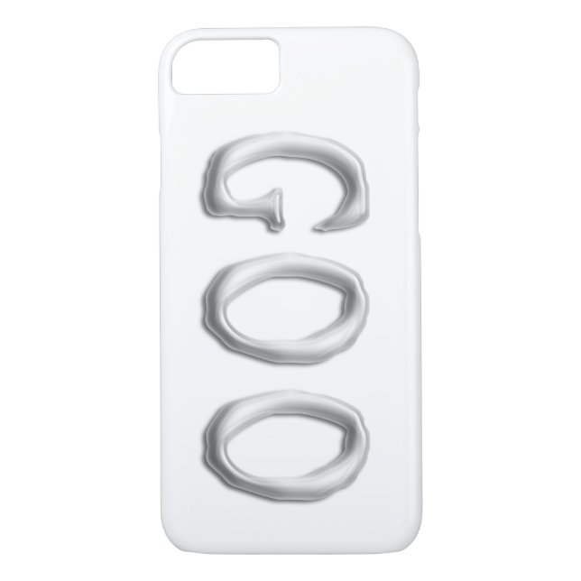 Goo | Clear See Through Gel Font | Customizable Case-Mate iPhone Case (Back)
