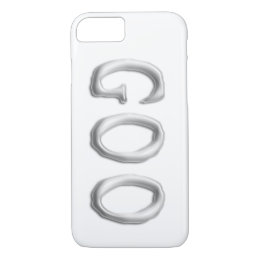 Goo | Clear See Through Gel Font | Customizable iPhone 8/7 Case