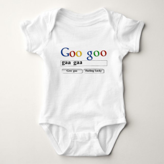 Goo goo T-Shirt Baby Bodysuit (Front)