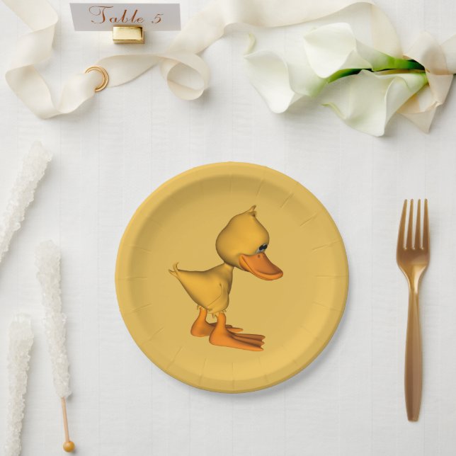 Goober the Duck Paper Plates (Wedding)