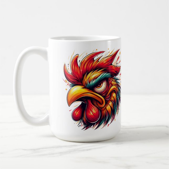 "Goober the Furious Rooster" Mug (Left)