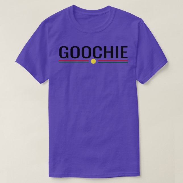 Goochie black lettering Design  funny gift for Men T-Shirt (Design Front)