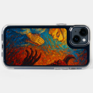 “Good and Evil – Abstract Angel and Demon Painting Speck iPhone 14 Plus Case