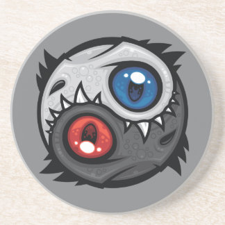 Good and Evil Dragon Yin Yang Coaster