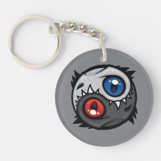 Good and Evil Dragon Yin Yang Keychain