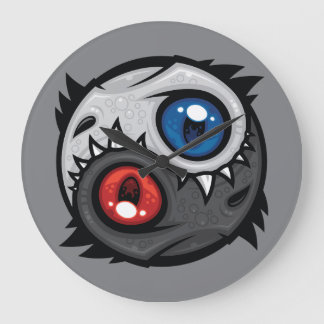 Good and Evil Dragon Yin Yang Large Clock