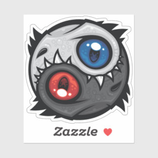 Good and Evil Dragon Yin Yang Sticker