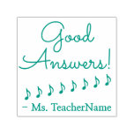 [ Thumbnail: "Good Answers!" + Instructor's Name Rubber Stamp ]