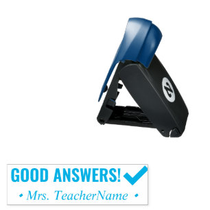 "GOOD ANSWERS!" Teaching Assistant Rubber Stamp
