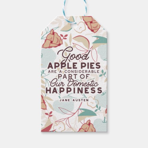 Good Apple Pies Quote Gift Tags