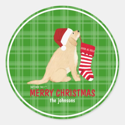 Good As Gold Christmas Personalized Gift Sticker