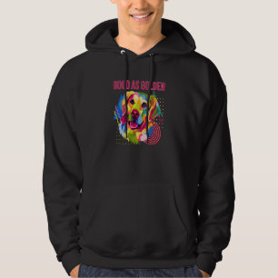 Good as Golden Motivational Quote Golden Retriever Hoodie