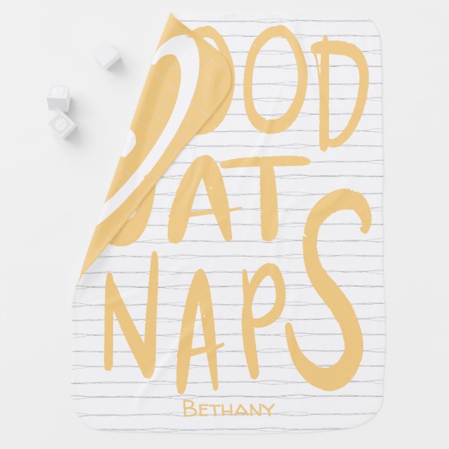 Good At Naps - Duck Yellow Baby Blanket (In Situ)