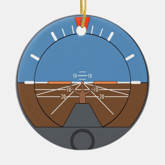 Good Attitude - Attitude Indicator Ornament (Front)