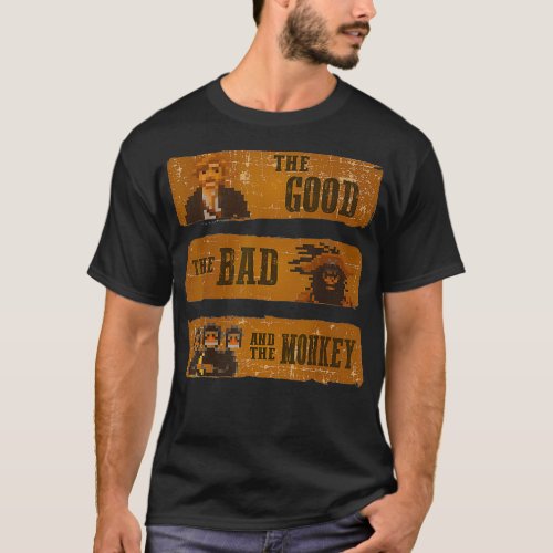 good bad monkey videogame western island tshirt ge