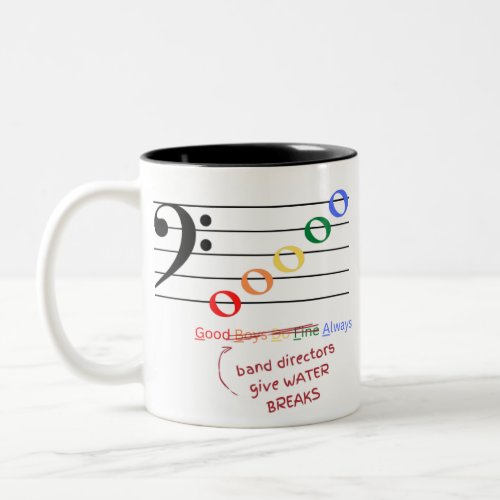 Good Band Directors Give Water Breaks Always_Mug Two_Tone Coffee Mug