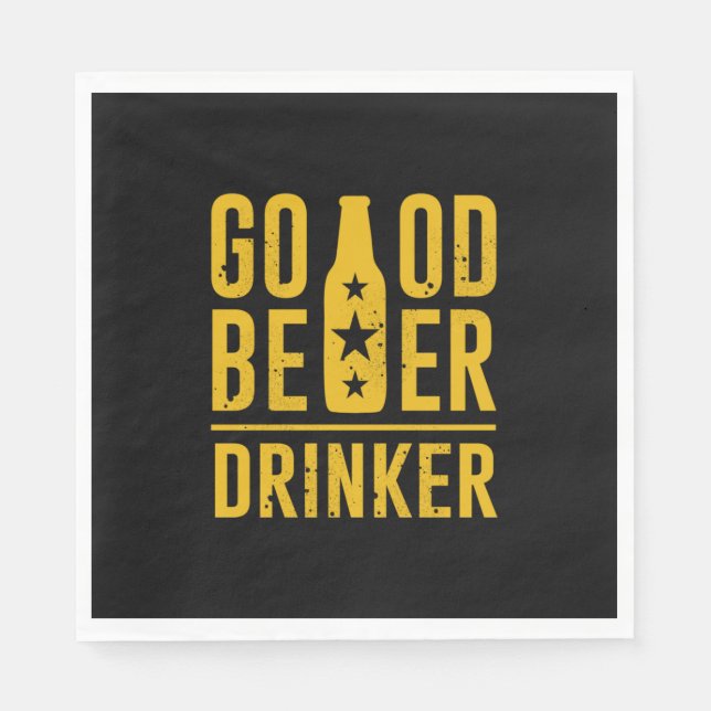 Good Beer Drinker Napkins (Front)