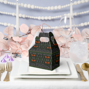 Good Better Best Never Let It Rest Christmas Quote Favor Boxes