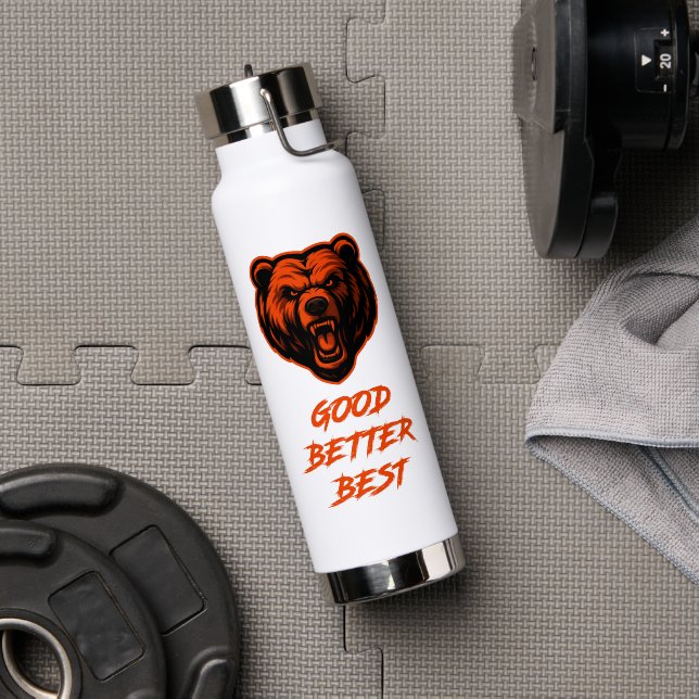 Good Better Best Never Let It Rest Water Bottle (Gym (Rotated))