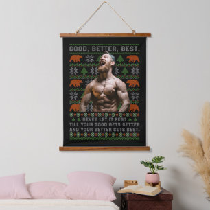 Good Better Best Ugly Christmas Costumize Photos Hanging Tapestry