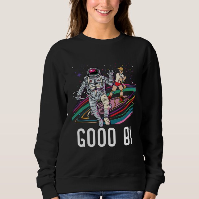 Good Bi Bisexual Rainbow Pride March Bisexuality L Sweatshirt (Front)