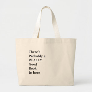 Good Book Large Tote Bag