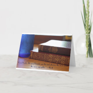 Good Books Quote Card